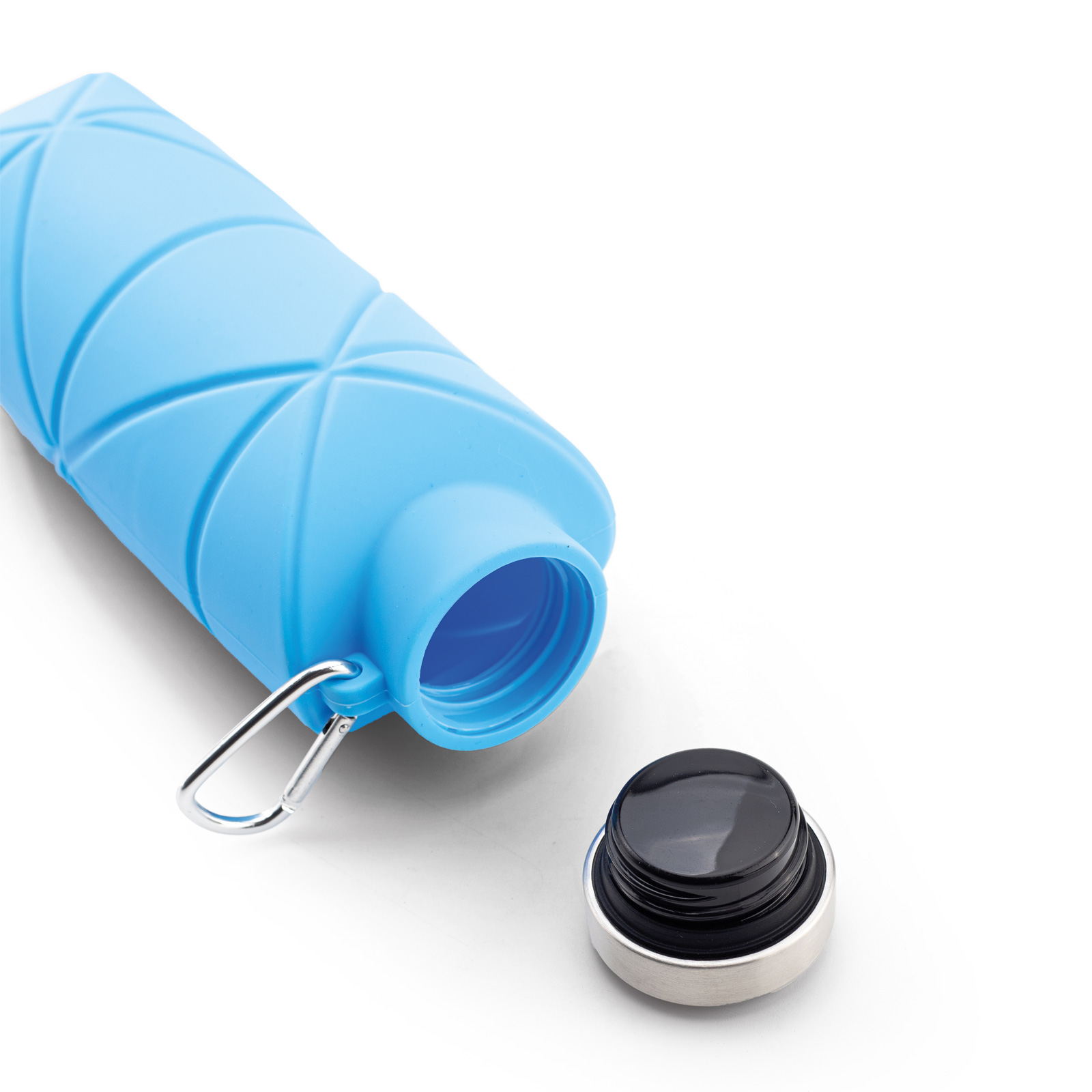 AYDENİZ MAVİ 700 ML KATLANABİLİR SİLİKON MATARA
