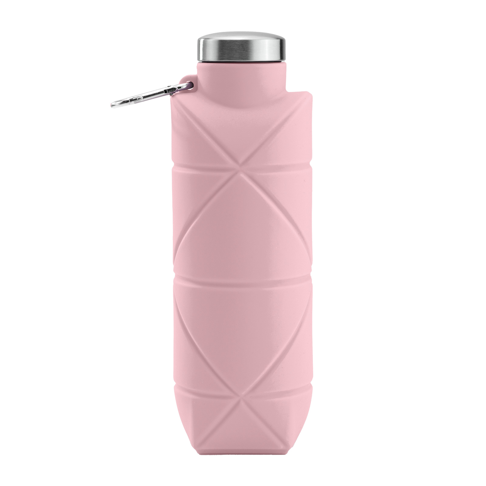AYDENİZ PEMBE 700 ML KATLANABİLİR SİLİKON MATARA