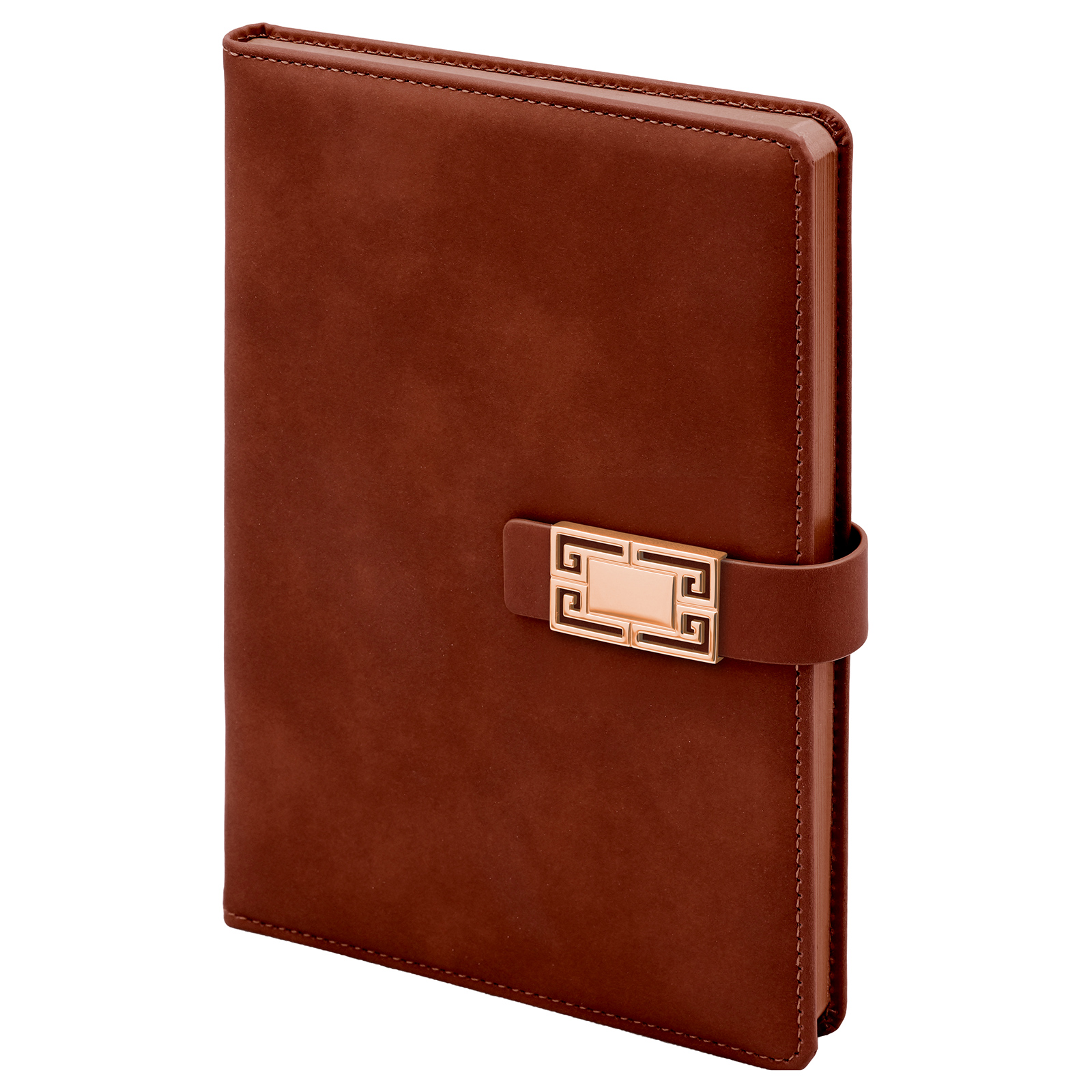 ÖVEÇLER KAHVERENGİ TARİHSİZ DEFTER (15X21 CM)