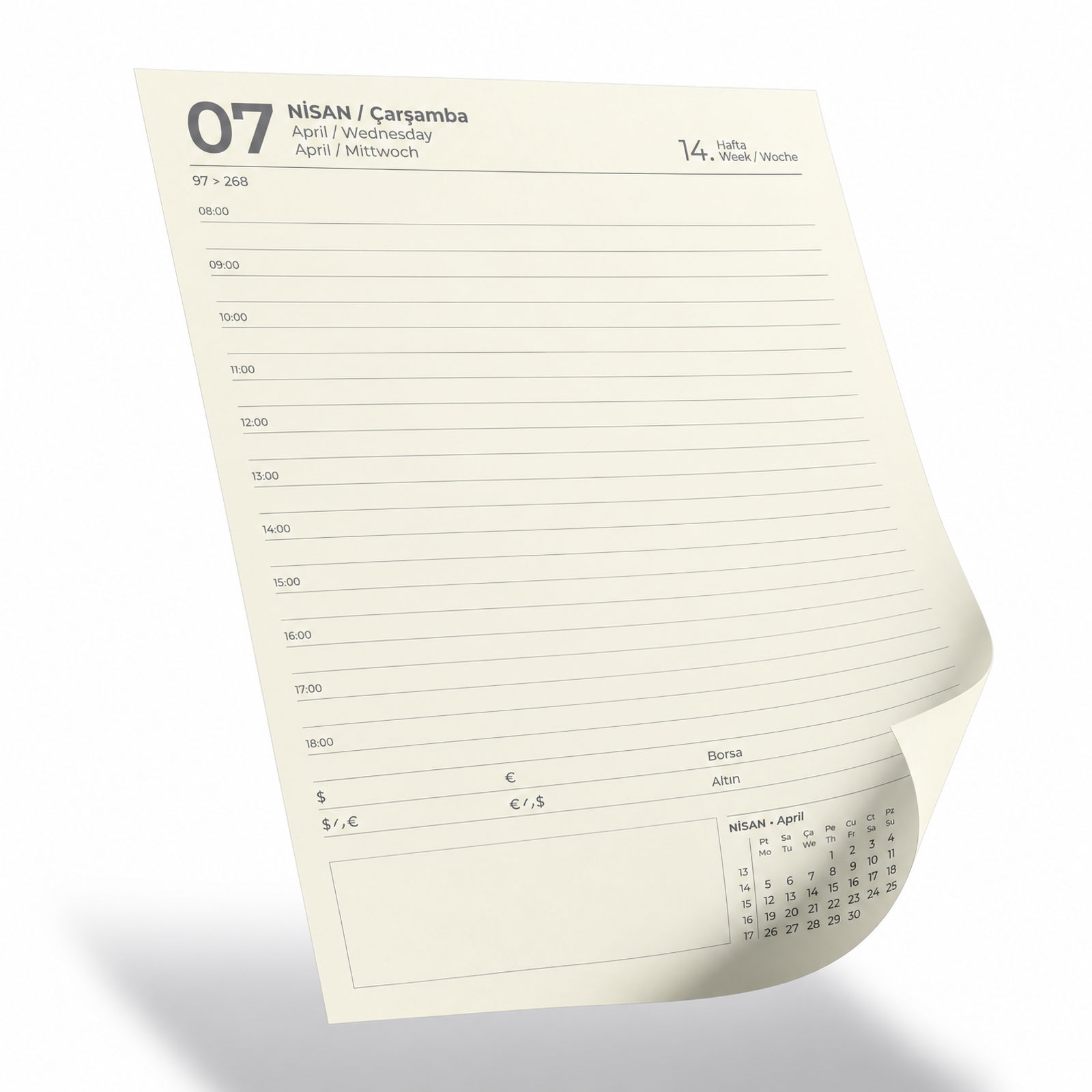 BESTEKAR GRİ TARİHSİZ DEFTER (15X21 CM)